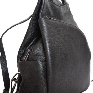Rucsac negru din piele naturala Treviso - Img 2