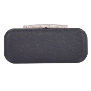 Clutch glitter negru Vasto