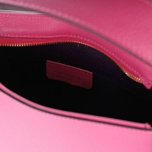 Geanta fucsia din piele naturala, TRENTA - Img 3