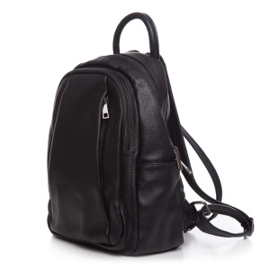 Rucsac negru din piele naturala CARTA - Img 2