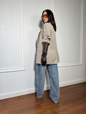 Sacou POPPY, cu rever clasic și croială versatilă, tip oversized - Img 5