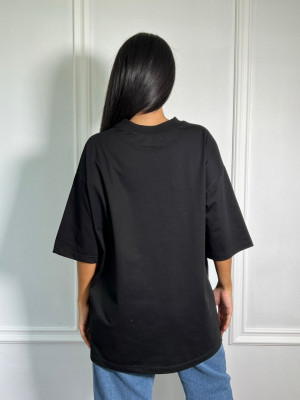 Tricou Real Life oversize Gri - Img 2