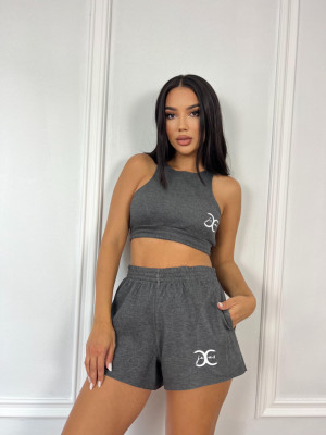 Compleu sport bumbac CCSTORE gri