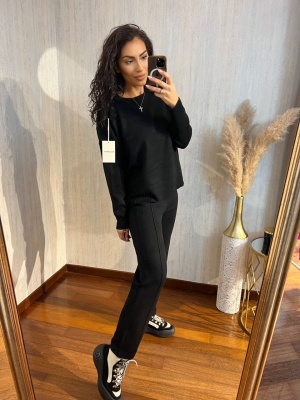 Compleu tricot SERENA negru