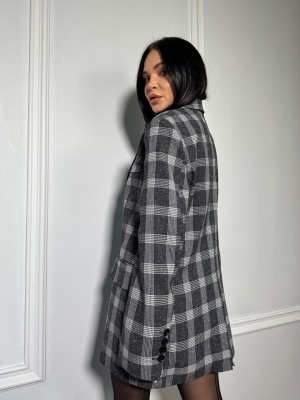 Sacou LAYLA, cu rever clasic și croială versatilă, tip oversized - Img 3