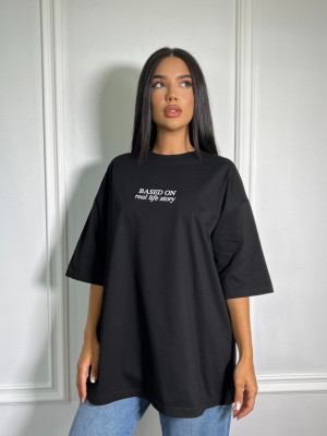 Tricou Real Life oversize Gri