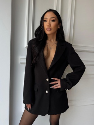 Sacou SELENA, cu rever clasic și croială versatilă, tip oversized