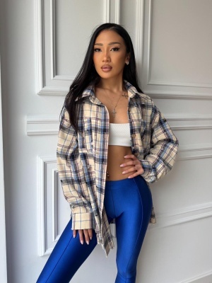 Colanți albastru electric VIXEN, croială slim fit, pentru outfit exploziv - Img 3