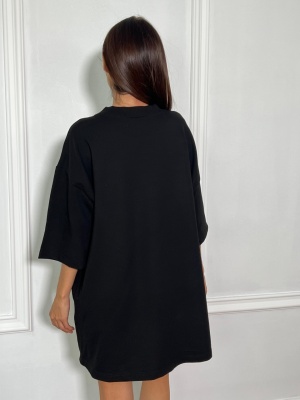 Tricou MARLBORO tip oversize negru - Img 2