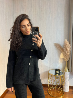 Compleu tricot MELINDA negru - Img 2
