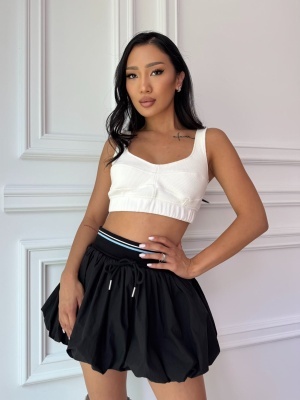 Fustă-pantalon BLACK OPAL, tip balon cu talie elastică și croială voluminoasă