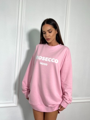 Hanorac PROSECCO MOOD tip oversize roz