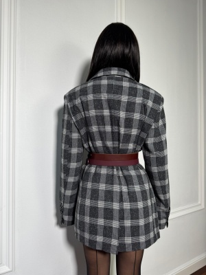 Sacou LAYLA, cu rever clasic și croială versatilă, tip oversized - Img 4