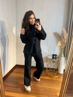 Compleu tricot MELINDA negru