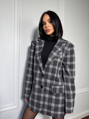 Sacou LAYLA, cu rever clasic și croială versatilă, tip oversized