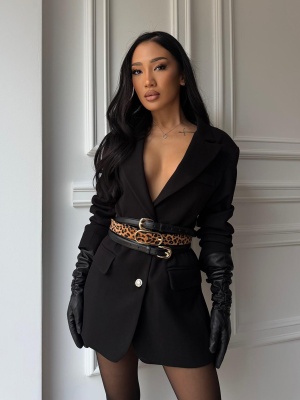Sacou SELENA, cu rever clasic și croială versatilă, tip oversized - Img 2