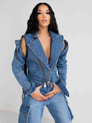 STATEMENT JACKET Denim blue - Img 4