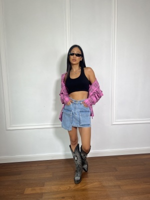 KHLOE, Fusta blugi - Img 2