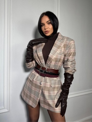 Sacou BONNIE, cu rever clasic și croială versatilă, tip oversized - Img 3