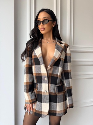 Sacou AMELIA, cu rever clasic și croială versatilă, tip oversized