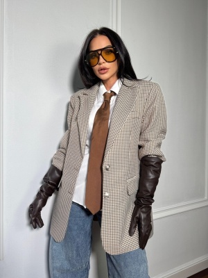 Sacou POPPY, cu rever clasic și croială versatilă, tip oversized - Img 2