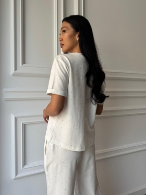 Compleu ISOLDE, două piese, top și pantaloni lungi - Img 2