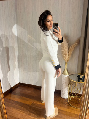 Compleu tricot VIVIANA alb - Img 3