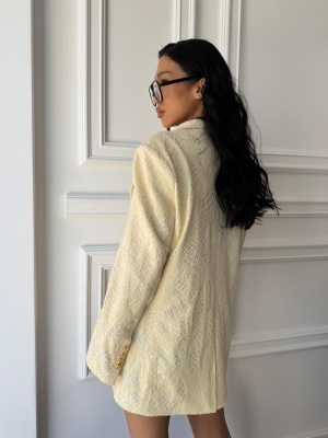 Sacou CELIA, cu rever clasic și croială versatilă, tip oversized - Img 2