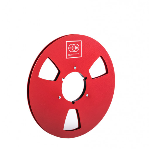 Rola aluminiu magnetofon RTM 10.5 inch cu prindere NAB culoare rosie