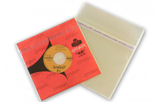 Set 100 Folii Protectie Exterioare 7" LP single - Katta Outside Sleeves - Img 2