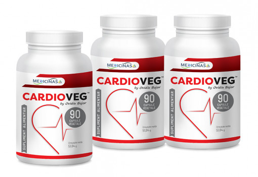 CardioVeg - Pachet 3 luni + GRATUIT la prima comanda cartea ”Ce mănânci ca să îți salvezi inima”