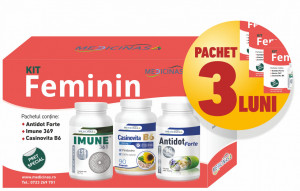 3 x KIT FEMININ - pentru reglarea funcțiilor hormonale și ale sistemului imunitar