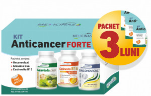 3 x KIT Anticancer FORTE - împotriva cancerului cu metastaze + GRATUIT la prima comandă cartea ”Ce mănânci ca să combați cancerul”