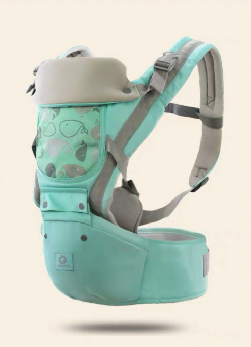 Marsupiul Pentru Bebeluși Ergonomic: Confort, Stil și Siguranță în Plimbările cu Familia - HPB-16-turcoaz
