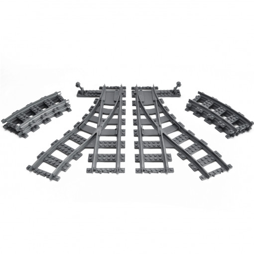 Set de sine pentru trenulete cu bifurcatie - 6 piese - TEC-05