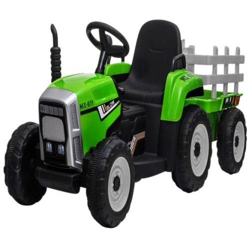 Tractor electric pe baterie si muzica C1 R-Sport - Verde