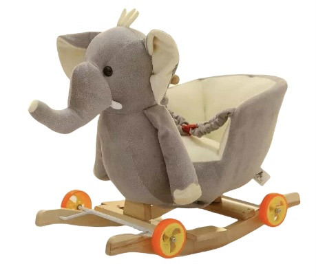 Balansoar muzical pentru copii, 1-3 ani, Elefantul Gri - BLC-23