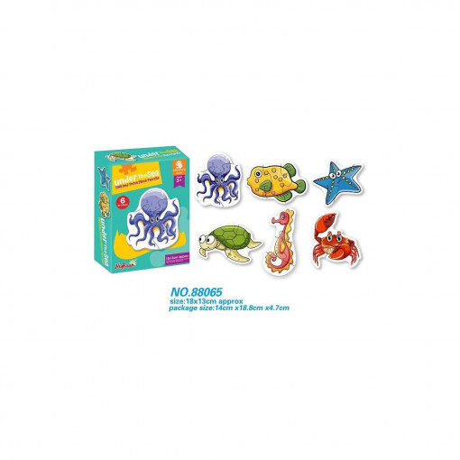 Puzzle cu animale marine- CWT-213