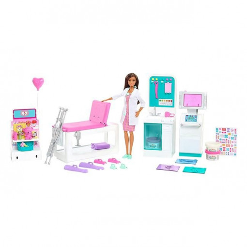 Clinica de papusi Barbie dotata cu ustensilele necesare- JPB-11