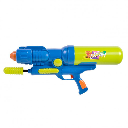 Pistol cu apa pentru copii, cu 2 butoaie, 55 cm, Albastru- PCA-06