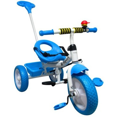 Tricicleta cu pedale si roti din spuma EVA R-Sport T5 - Albastru