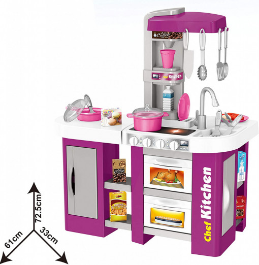 Bucătărie Electronică de Jucărie pentru Copii cu Accesorii CWT-328-mov