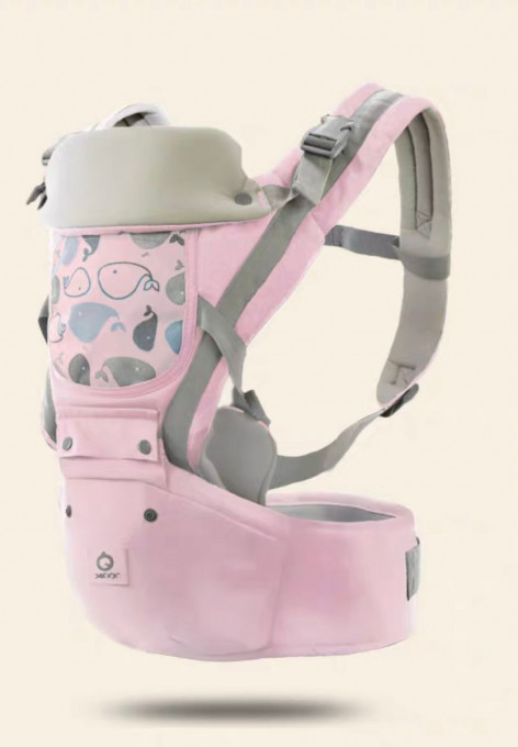 Marsupiul Pentru Bebeluși Ergonomic: Confort, Stil și Siguranță în Plimbările cu Familia - HPB-16-roz