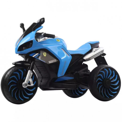 Motocicleta electrica cu aburi, cu doua motoare si doua locuri, Albastru- ME-14