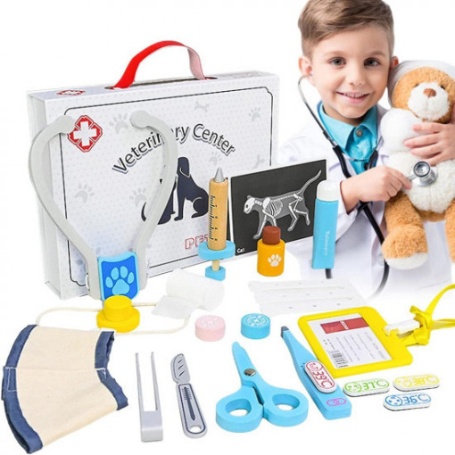 Set de Joacă Veterinar Doctor pentru Îngrijirea Animalelor CWT-325