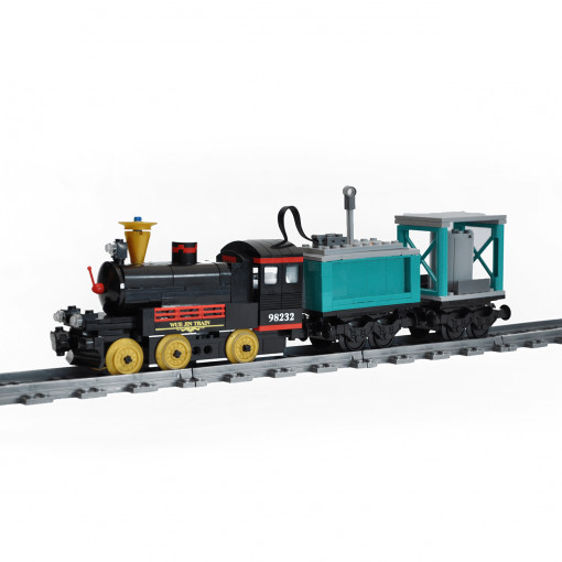 Trenulet electric de construit OLIVER - 316 piese - Bleu - TEC-02