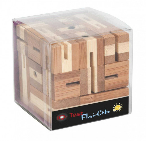 Joc logic puzzle 3D din bambus Flexi-cub