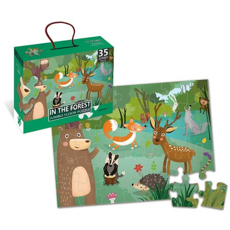 Puzzle cu animale de padure- CWT-218