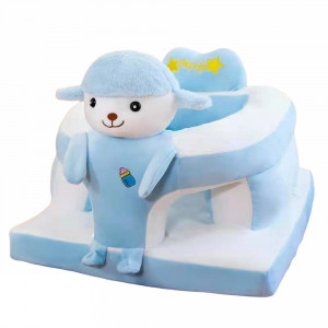 Fotoliu din plus cu spatar si decupaj pentru picioare, Oita Bleu, 50 cm, Multicolor, FPS-99