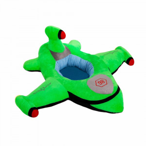 Fotoliu din plus pentru bebelusi pentru sezut, Avion, 85 cm, Verde, FPS-90
